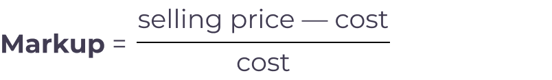 markup formula