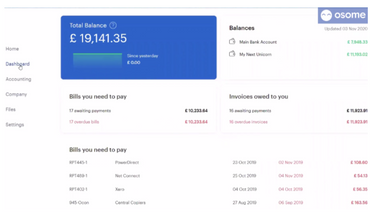 Osome App Financial Dashboard